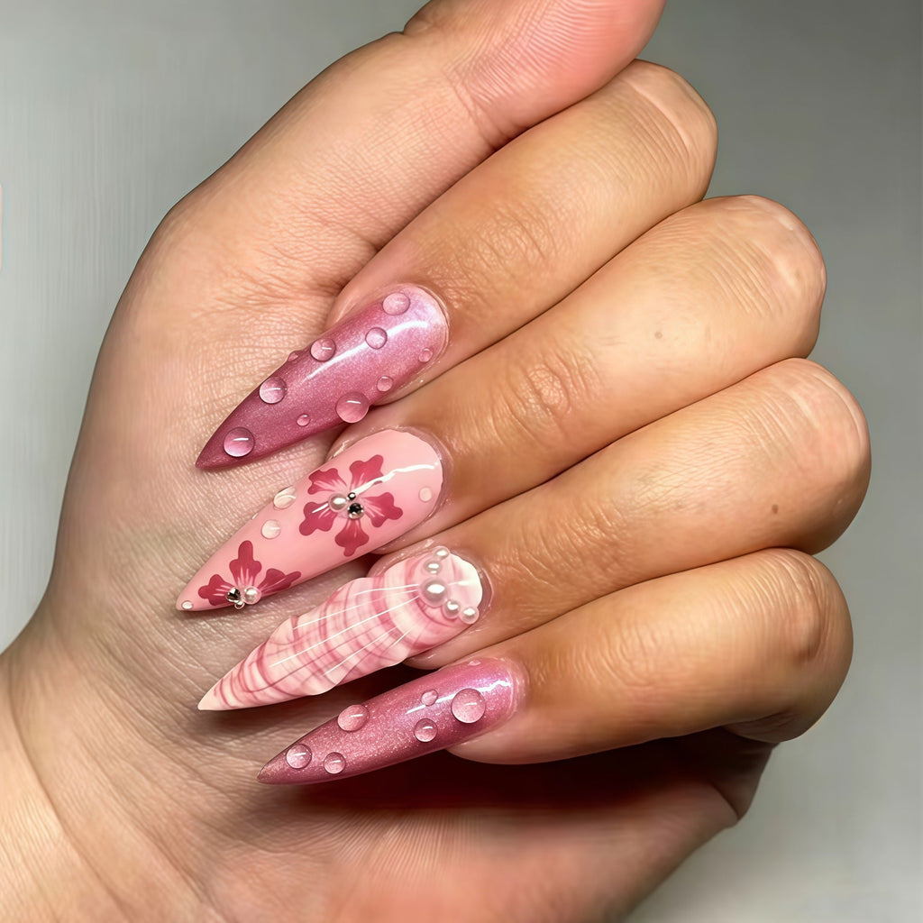 Siopsrl | Floral Art Nail Extensions Siopsrl