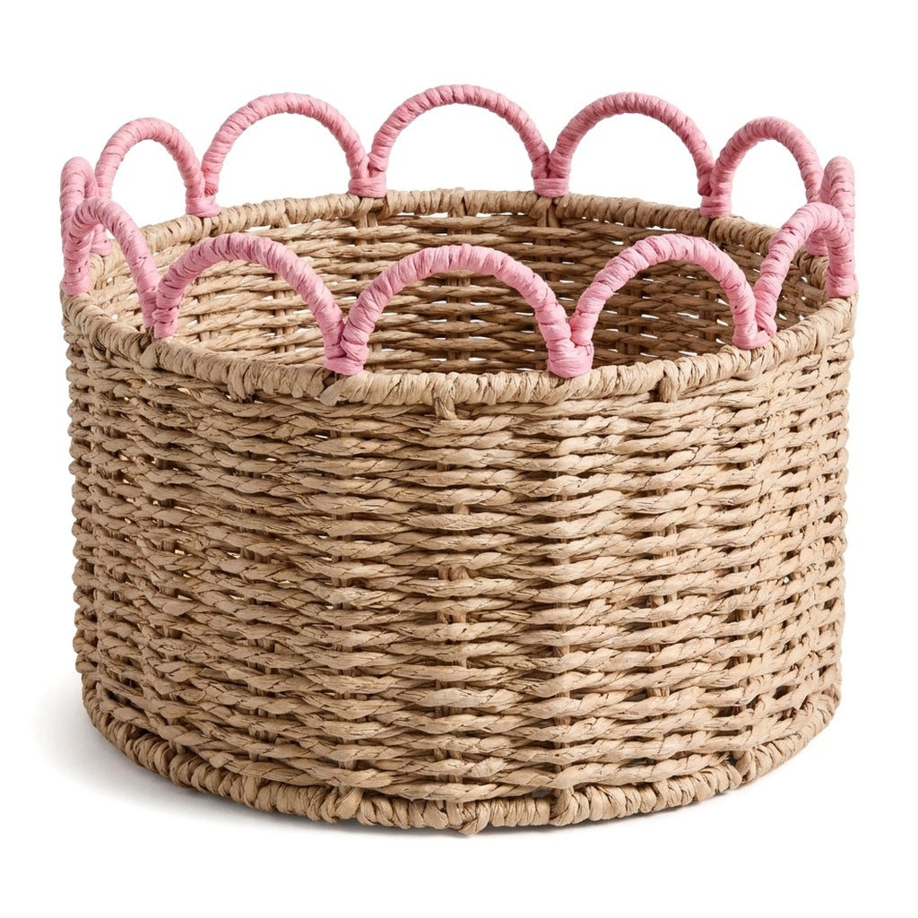 Decorative storage basket with wave pattern Siopsrl
