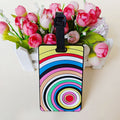 Siopsrl | Unisex Vibrant Geometric Pattern Luggage Tag Siopsrl
