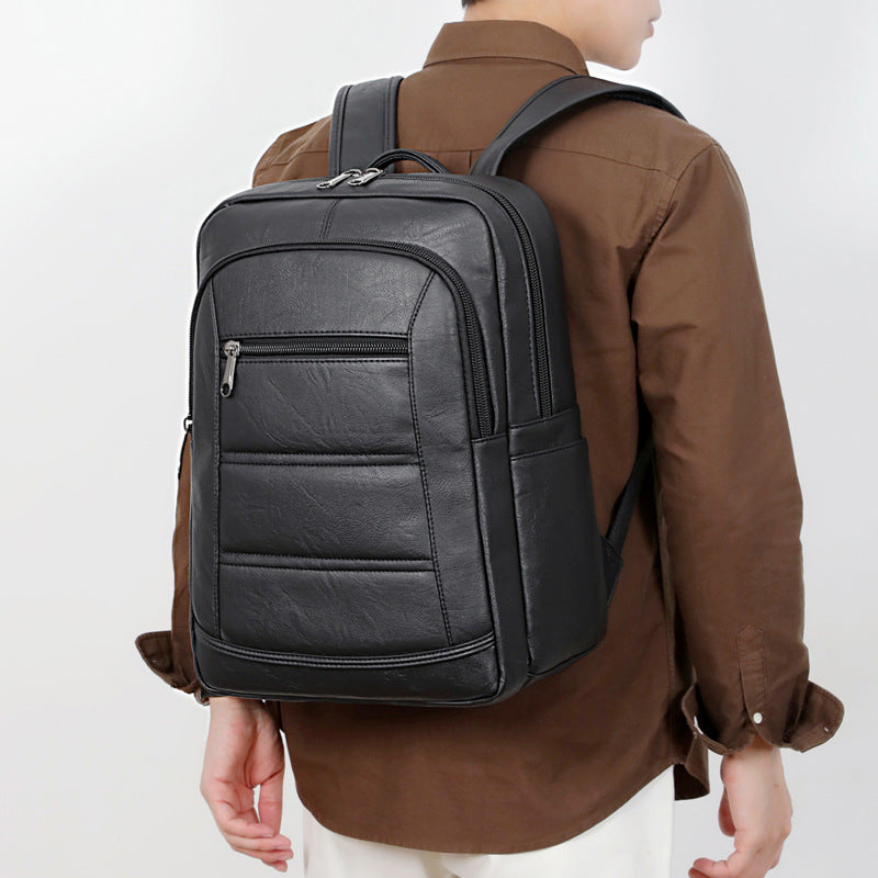 Siopsrl | Elegant Backpack Made of Durable Synthetic Leather with Intelligent Compartment System Siopsrl