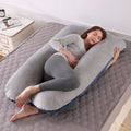 Siopsrl | Full-Body U-Shaped Maternity Support Pillow With Removable Velour Cover