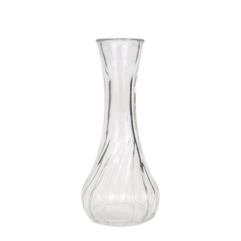 Siopsrl | Handblown glass bud vase with fluted neck and weighted base Siopsrl