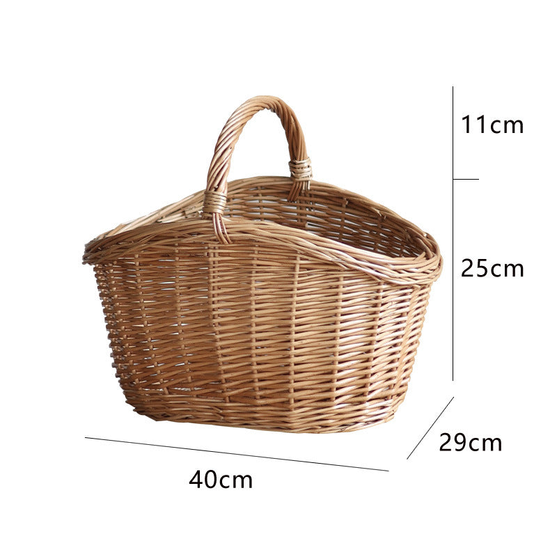 Storage basket made of natural rattan Siopsrl