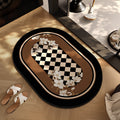 Siopsrl | Luxurious Floral Checkerboard Area Rug