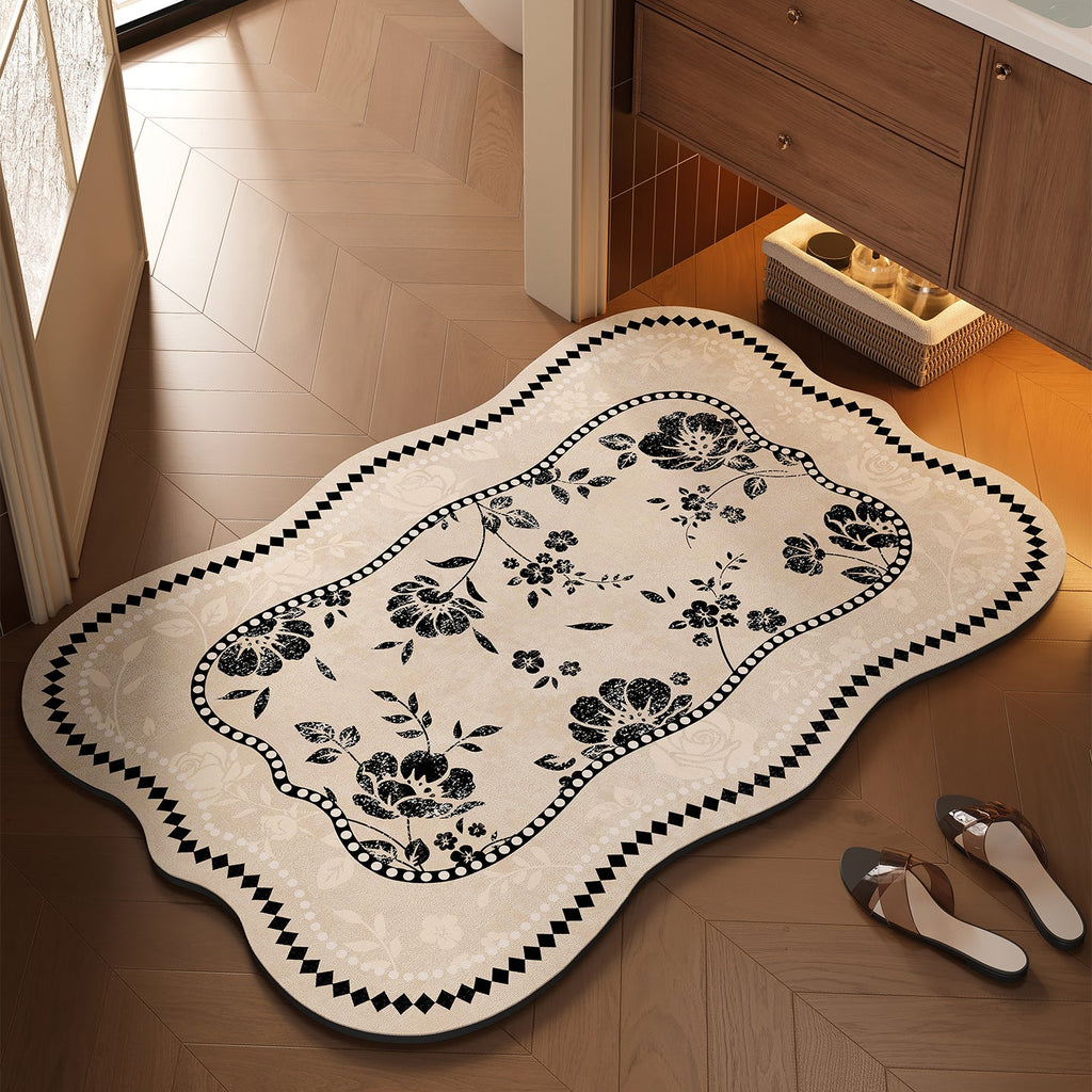 Siopsrl | Floral Design Bathroom Mat Siopsrl