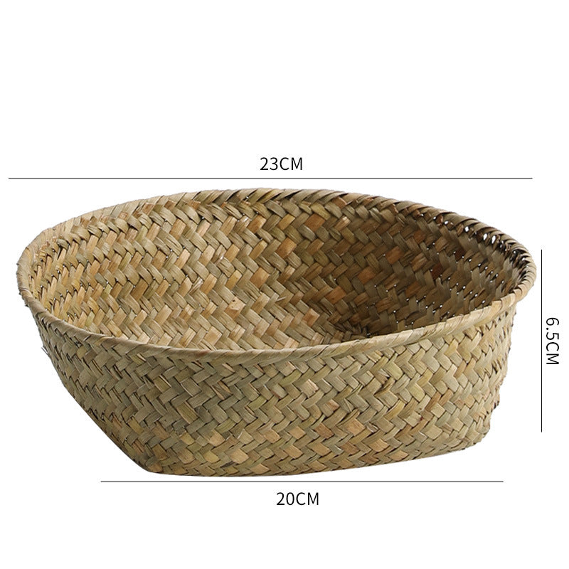Handmade Natural Fiber Storage Basket Siopsrl