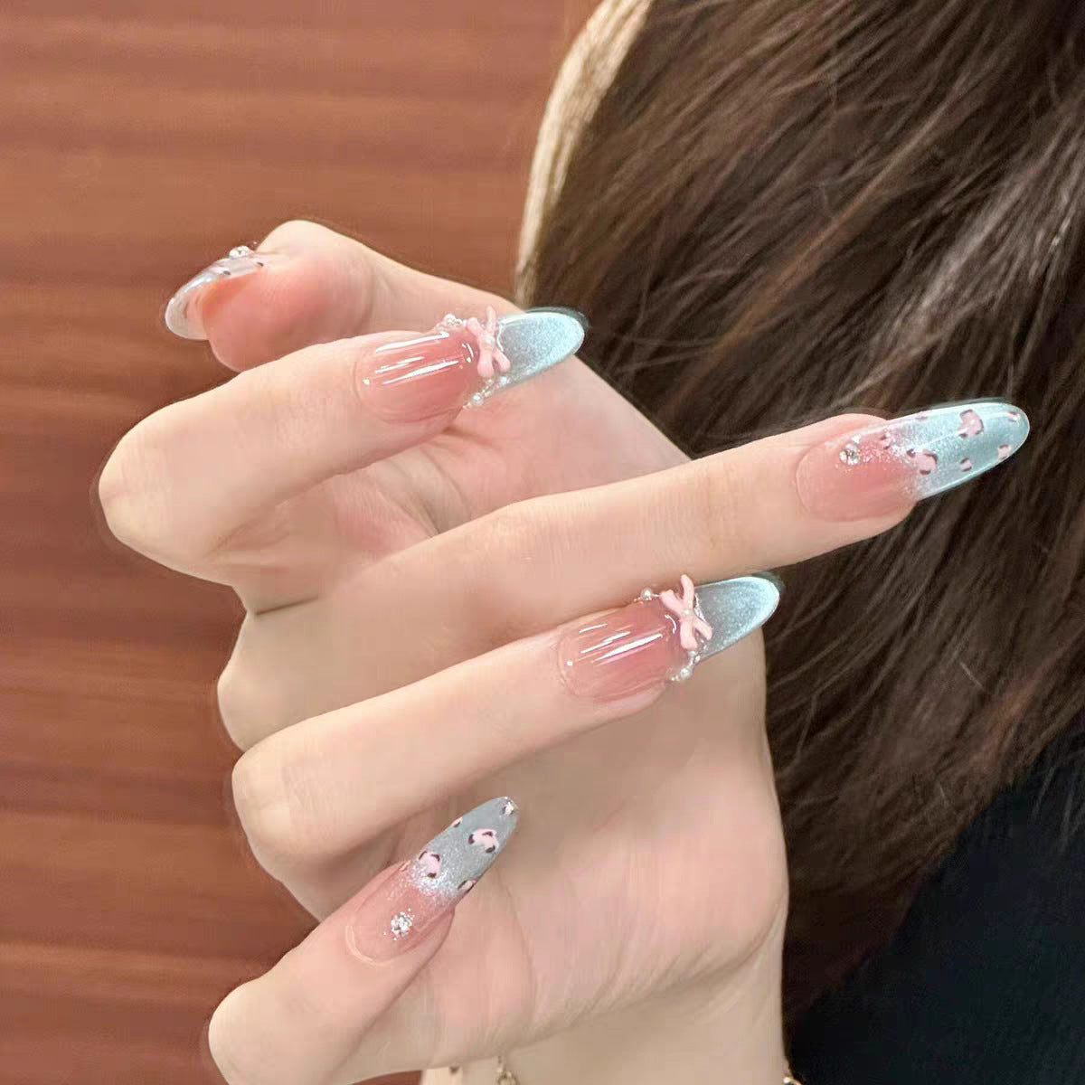 Siopsrl | Floral Design Press-On Nail Set Siopsrl