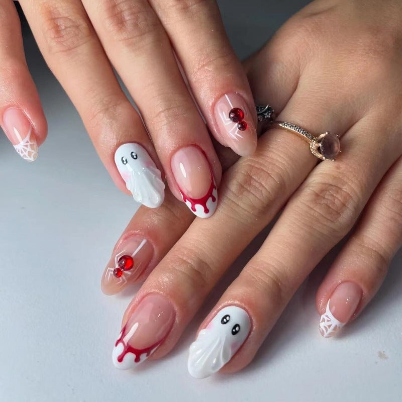 Halloween-Themed Press-On Nail Set Siopsrl