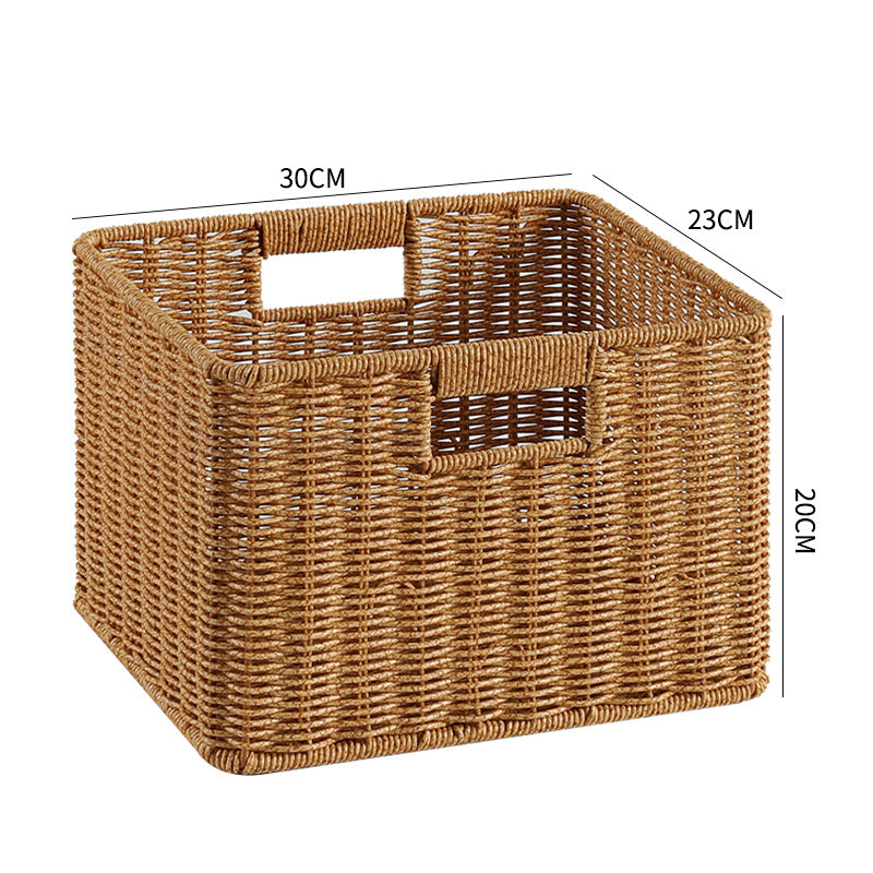 Premium Handwoven Square Storage Basket Siopsrl