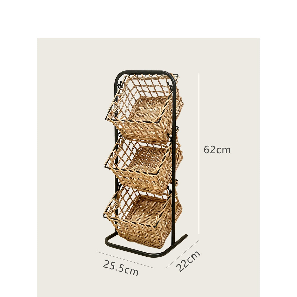 Modern storage basket with multiple shelves Siopsrl