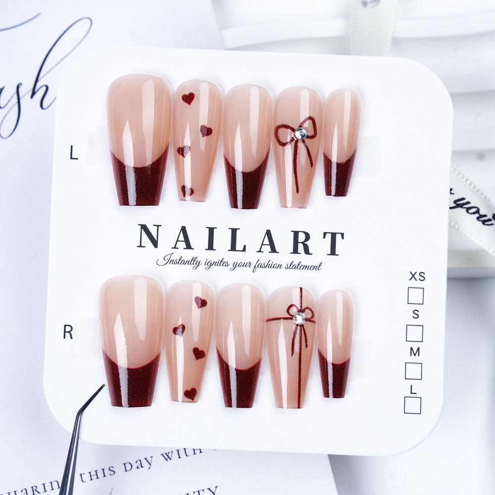 Siopsrl | Press-On Nail Art Set with Elegant Leopard Design Siopsrl