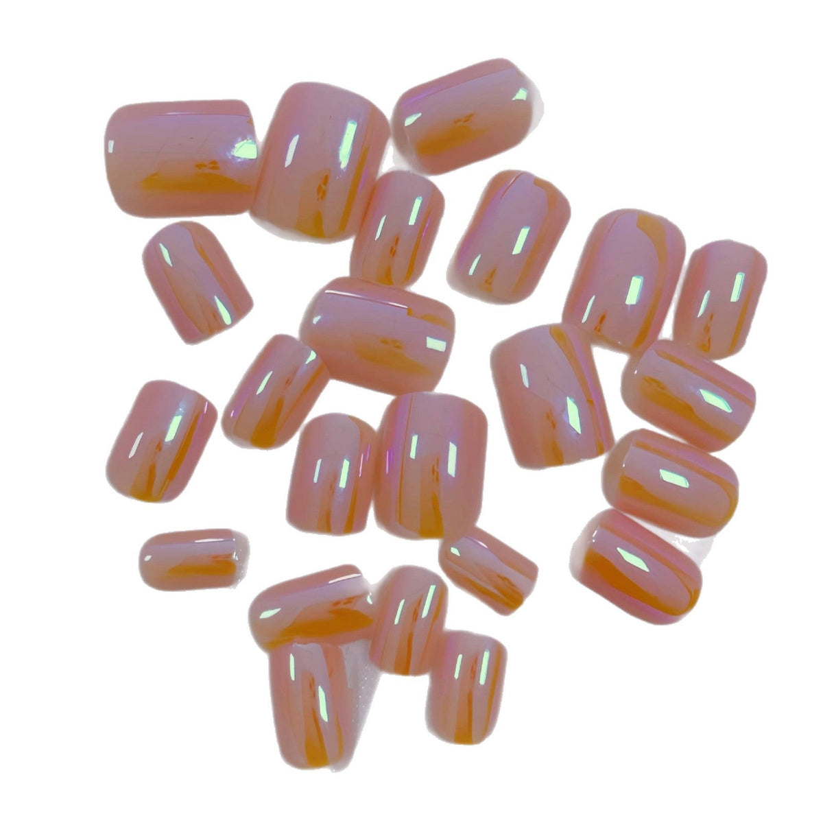 Siopsrl | Iridescent Glossy Nail Tips Siopsrl