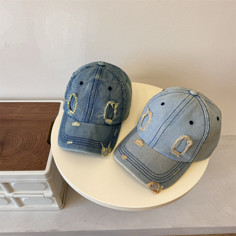 Siopsrl | Men's Distressed Denim Baseball Cap Siopsrl Siopsrl | 78392Siopsrl | 899
