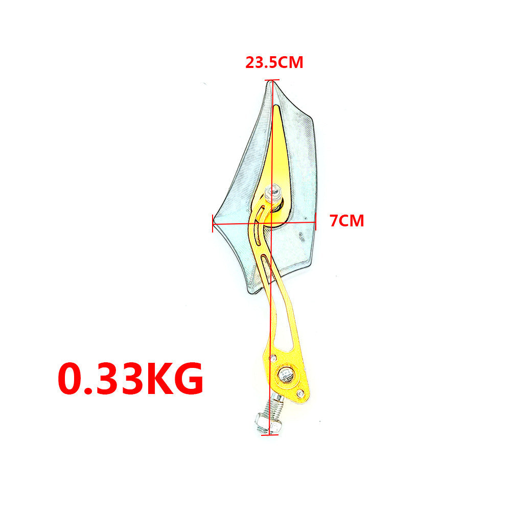 Siopsrl | Sporty motorcycle rearview mirrors with rounded edges and adjustable viewing angle Siopsrl