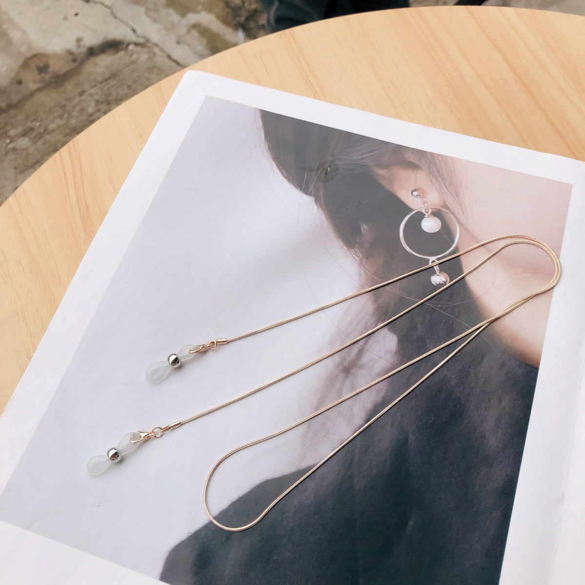 Siopsrl | Elegant Dangle Earring Holder Chain Siopsrl