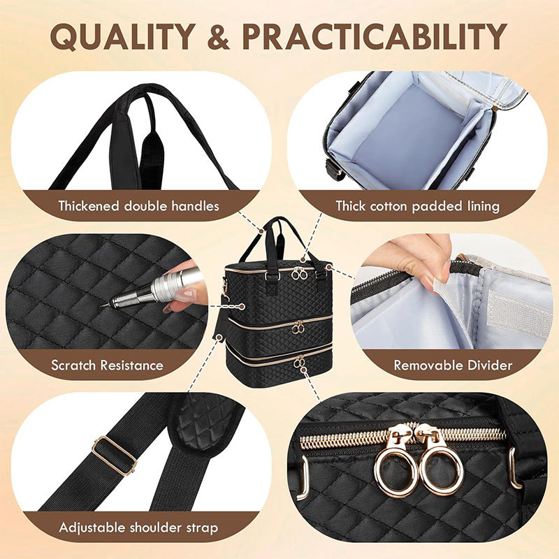 Siopsrl | Cosmetic Organizer Bag with Multi-Level Design Siopsrl