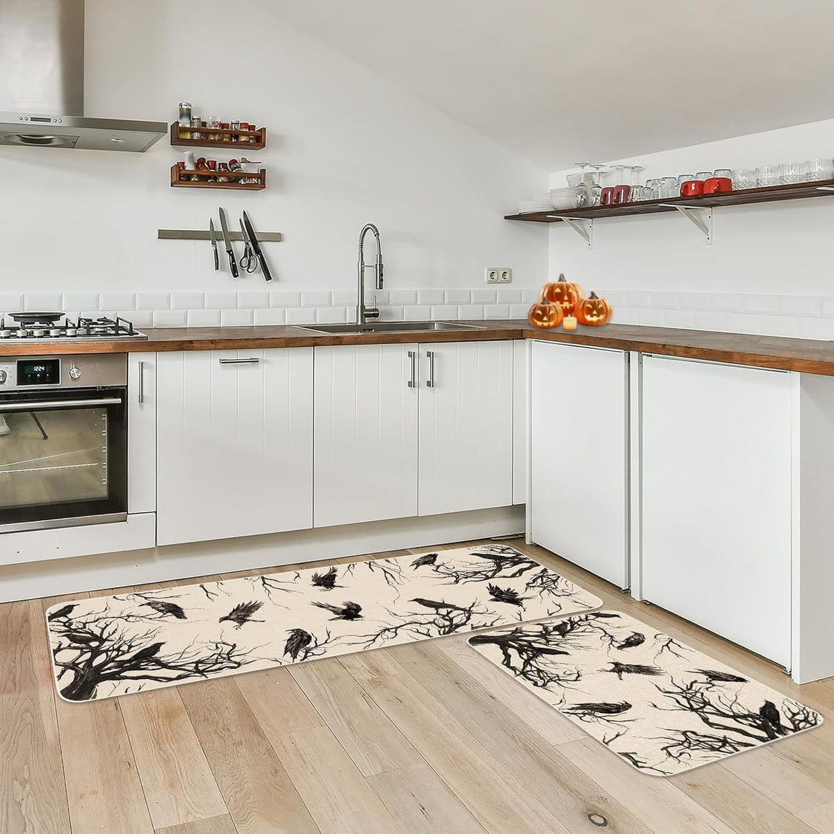 Halloween-Themed Kitchen Mat