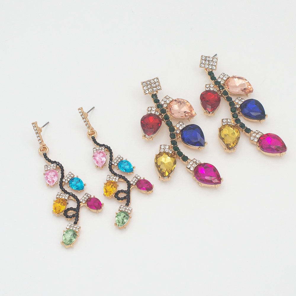 Siopsrl | Vibrant Floral-Inspired Drop Earrings Siopsrl
