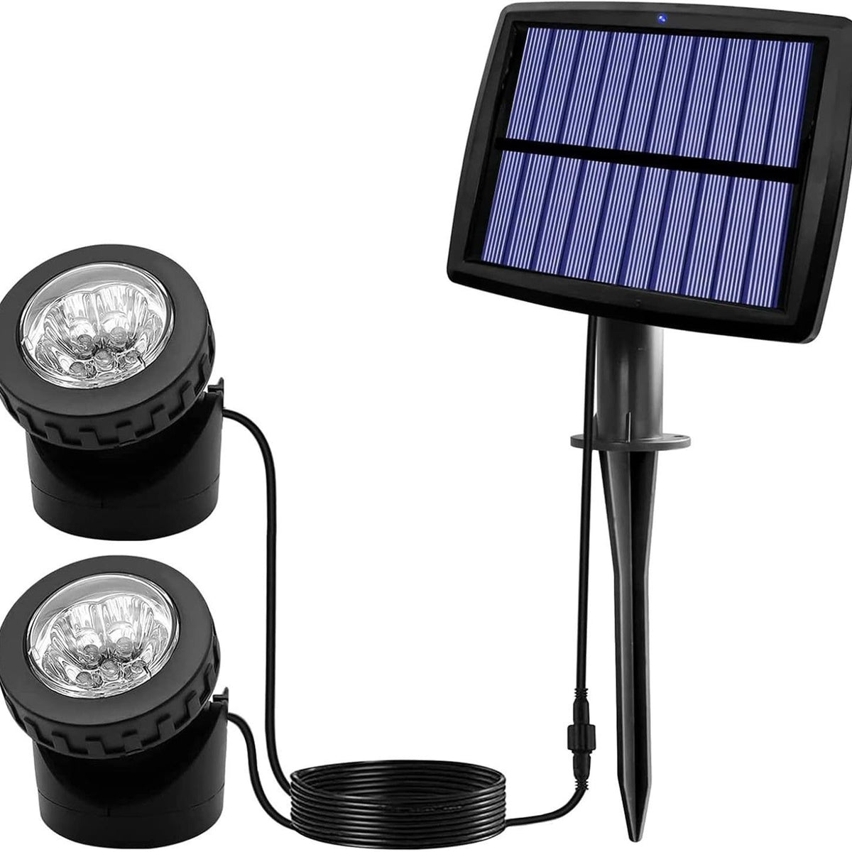 Siopsrl | Adjustable Solar Powered Garden Spotlight Kit With Ground Stake Siopsrl