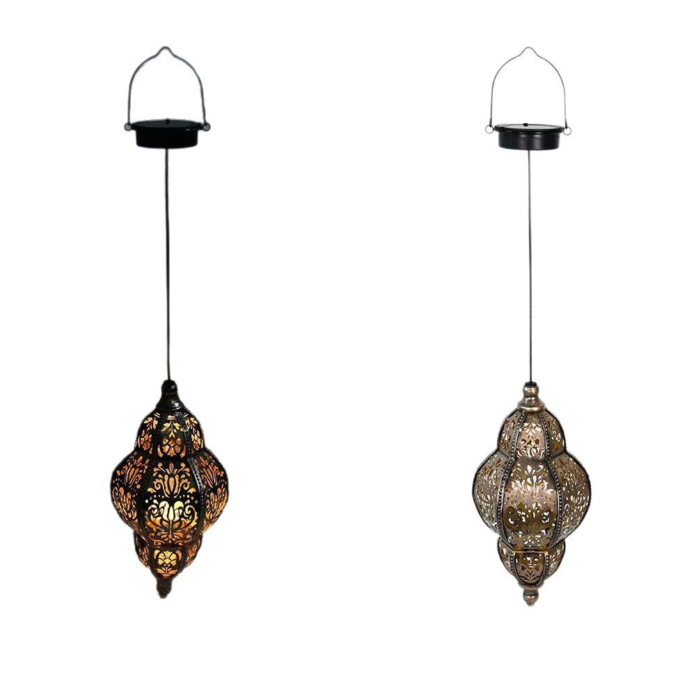 Siopsrl | Ornate Filigree Hanging Projection Pendant Lamp With Adjustable Cord And LED-Compatible Socket Siopsrl