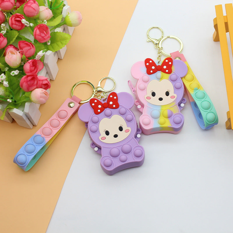 Siopsrl | Women's Keychain with Pop It Design Siopsrl