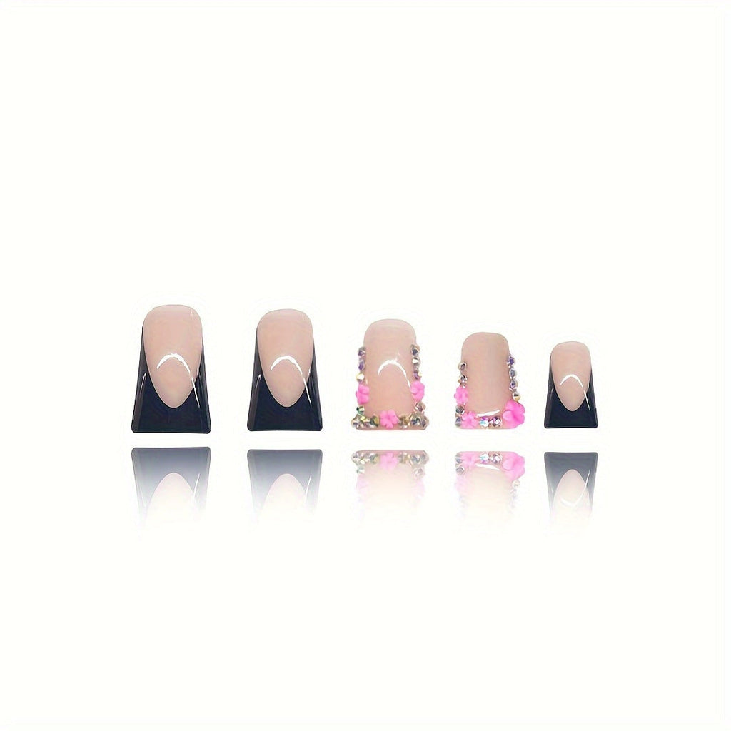 Siopsrl | Luxury Floral Decorative Press-On Nails Siopsrl
