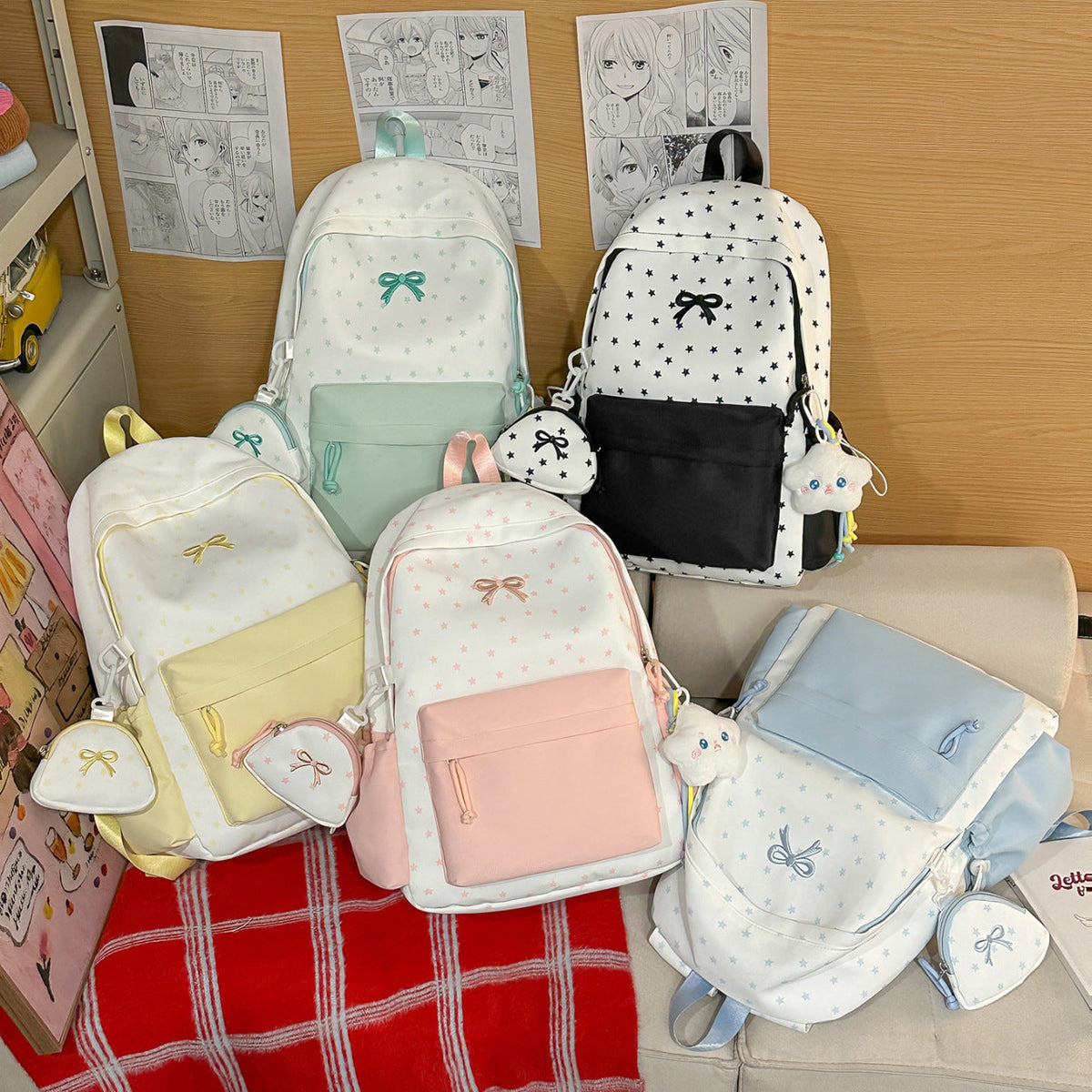 Siopsrl | Playful Bow-Embellished Backpack Siopsrl