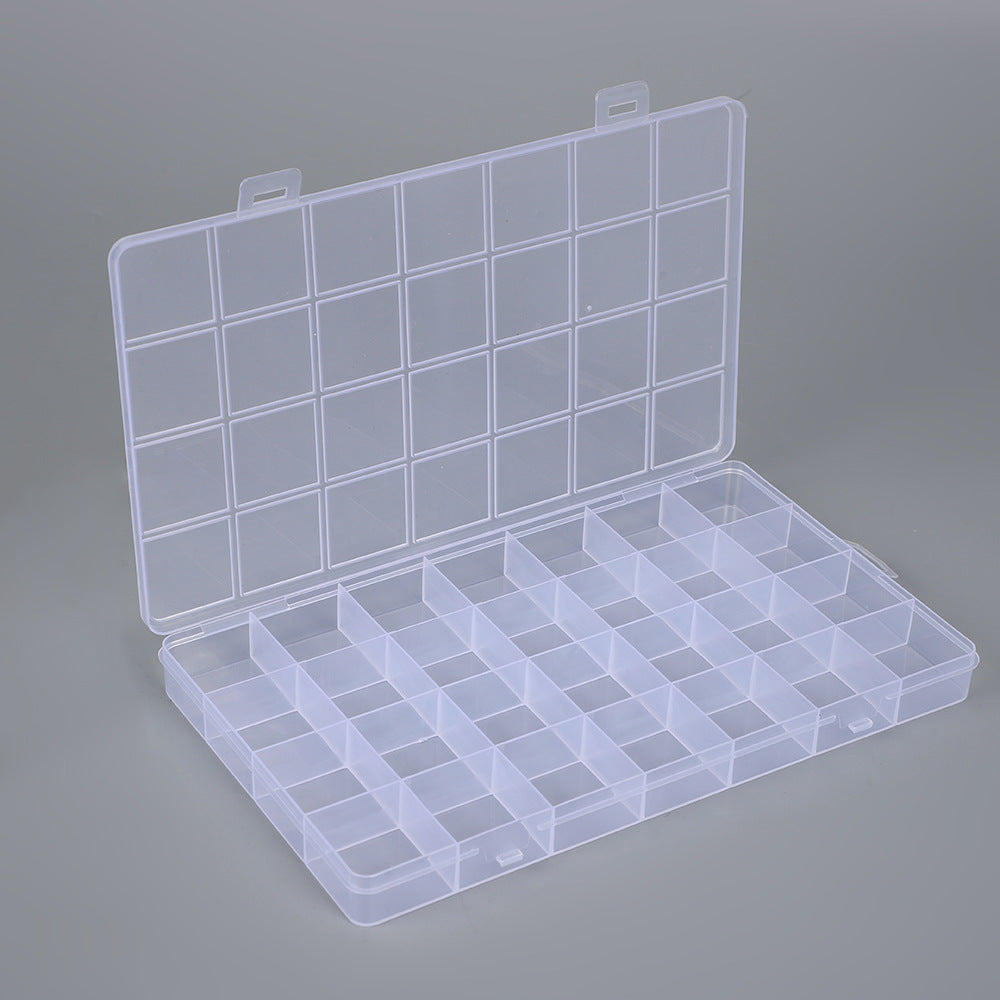 Transparent Multi-Compartment Storage Organizer Box Siopsrl