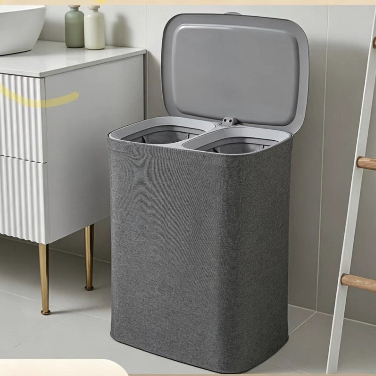Practical laundry container with stylish lid Siopsrl