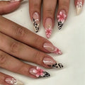 Siopsrl | Artistic Floral and Animal Print Press-On Nails Siopsrl