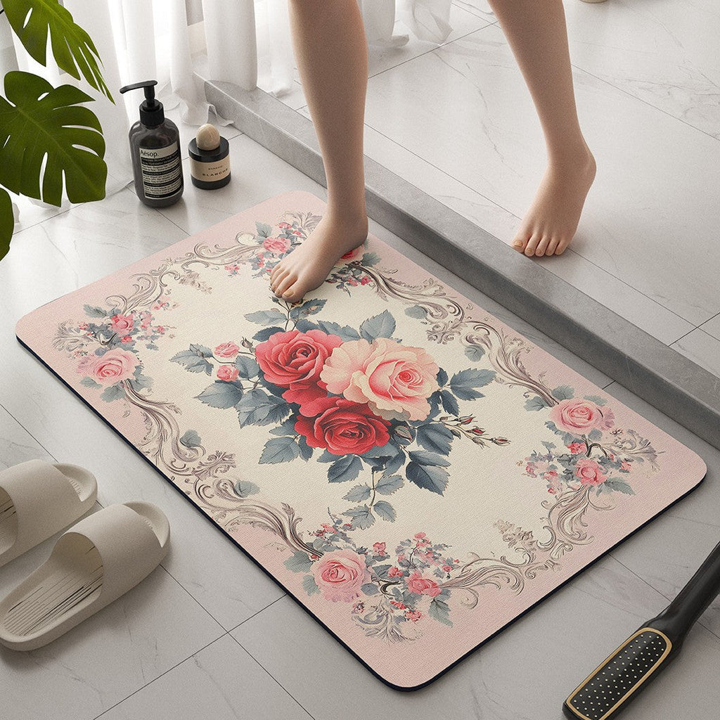 Siopsrl | Vintage Floral Bath Mat Siopsrl