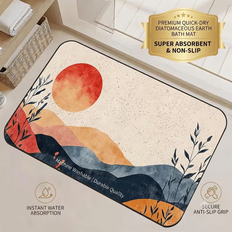 Siopsrl | Quick-Dry Diatomaceous Earth Bath Mat Siopsrl