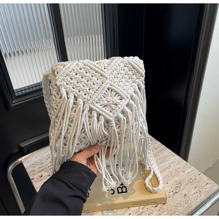 Siopsrl | Hand-knotted Macrame Shoulder Bag Siopsrl