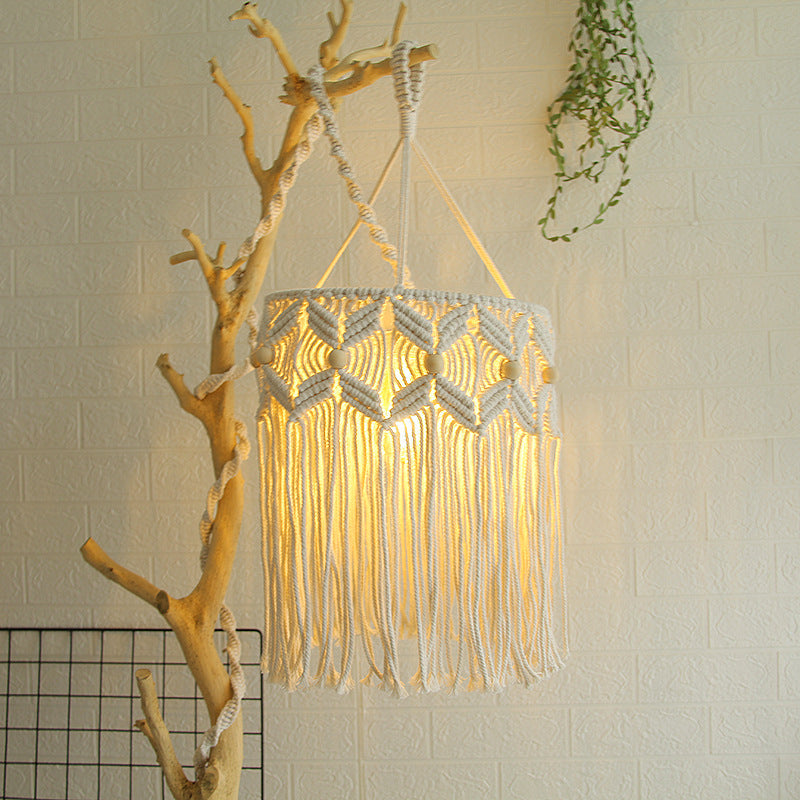 Decorative Macrame Hanging Light Fixture Siopsrl