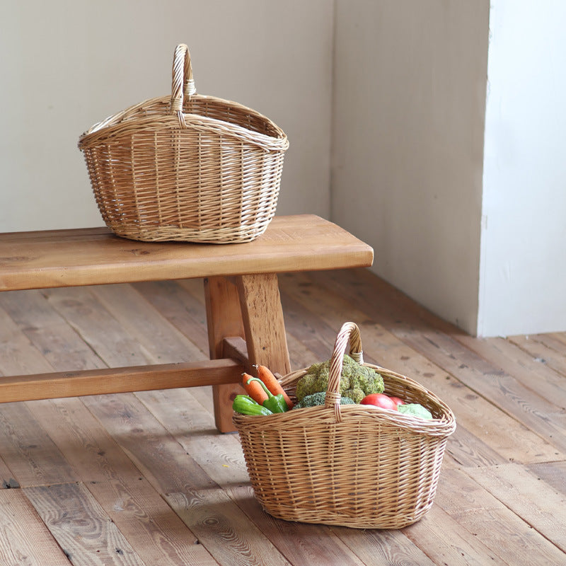 Storage basket made of natural rattan Siopsrl