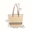 Siopsrl | Spacious fabric tote bag with leather handles Siopsrl