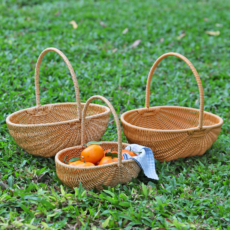 Handwoven Artisan Market Basket Siopsrl
