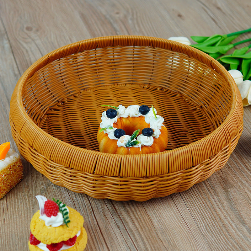 Women's round basket made of braided material Siopsrl