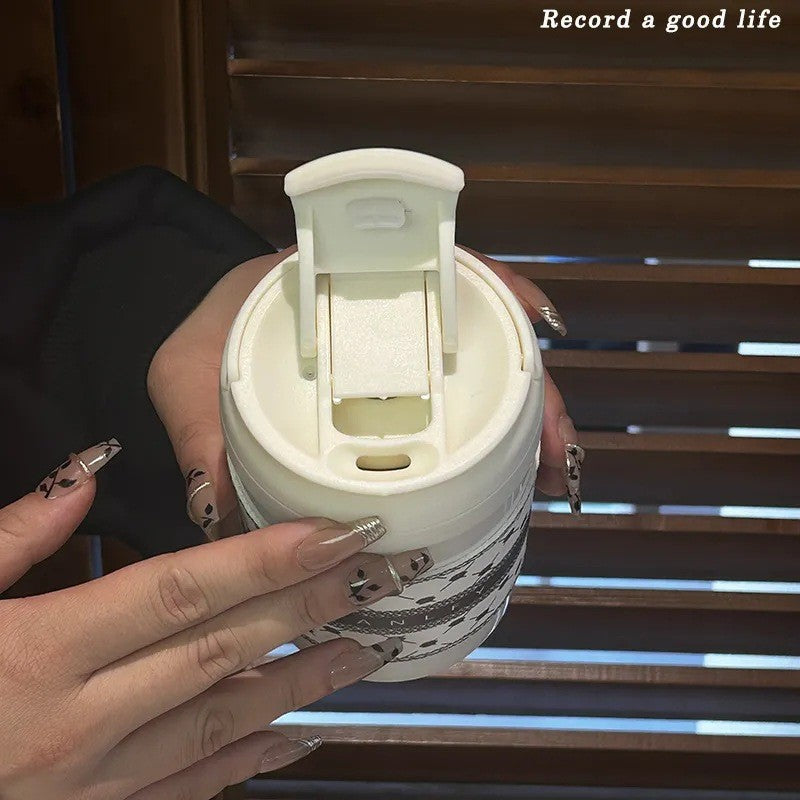 Siopsrl | Women’s Insulated Drinking Cup with Practical One-Touch Closure Mechanism Siopsrl