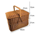 Multi-Compartment Woven Storage Basket Siopsrl