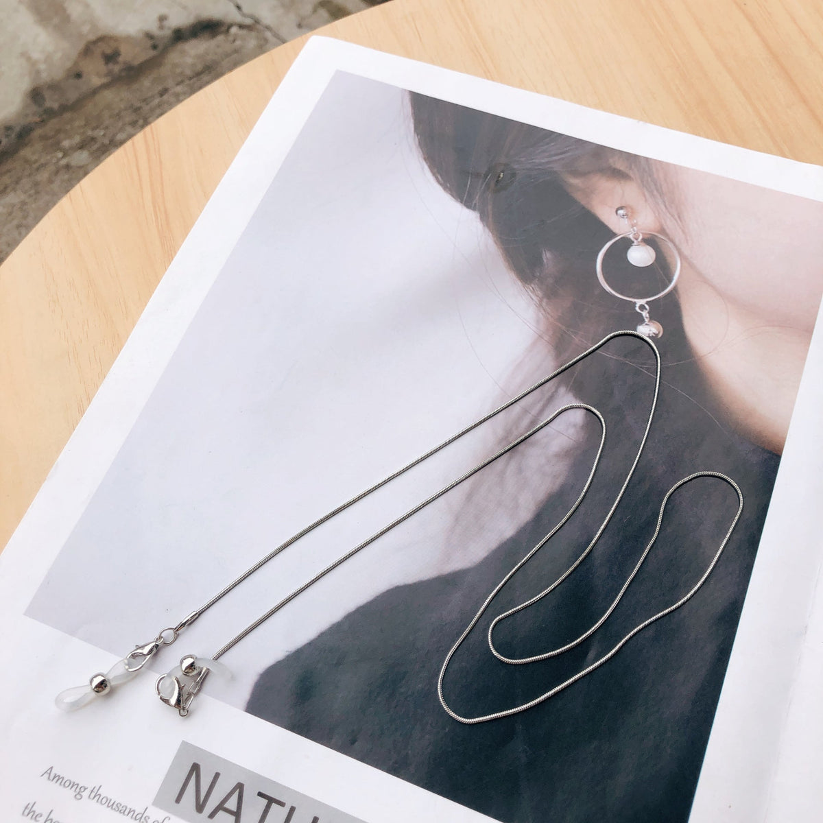 Siopsrl | Elegant Dangle Earring Holder Chain Siopsrl