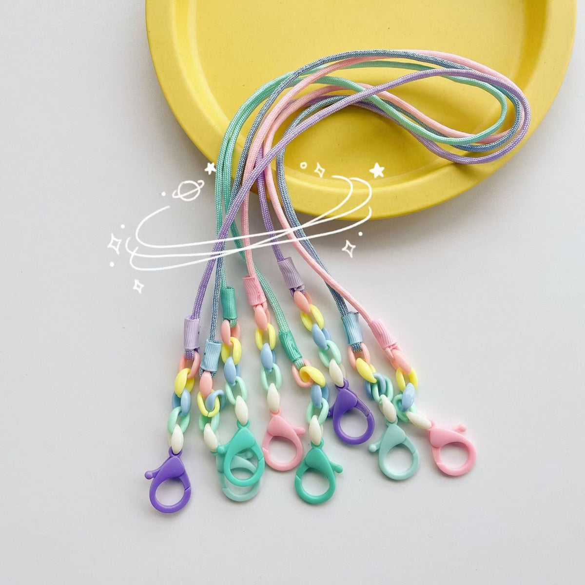 Siopsrl | Glasses holder chain with Colorful beads and sturdy clips Siopsrl