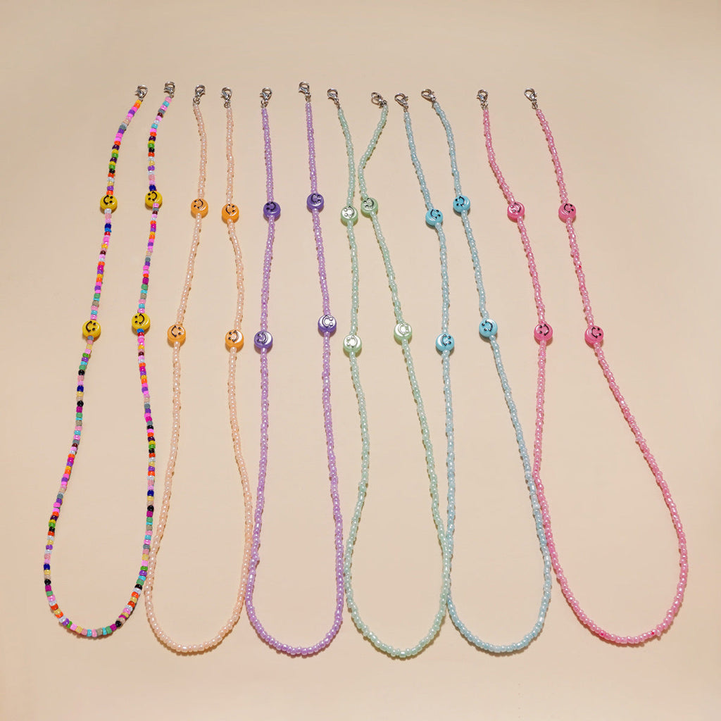 Siopsrl | Decorative Smile Beaded Eyewear Chain Siopsrl