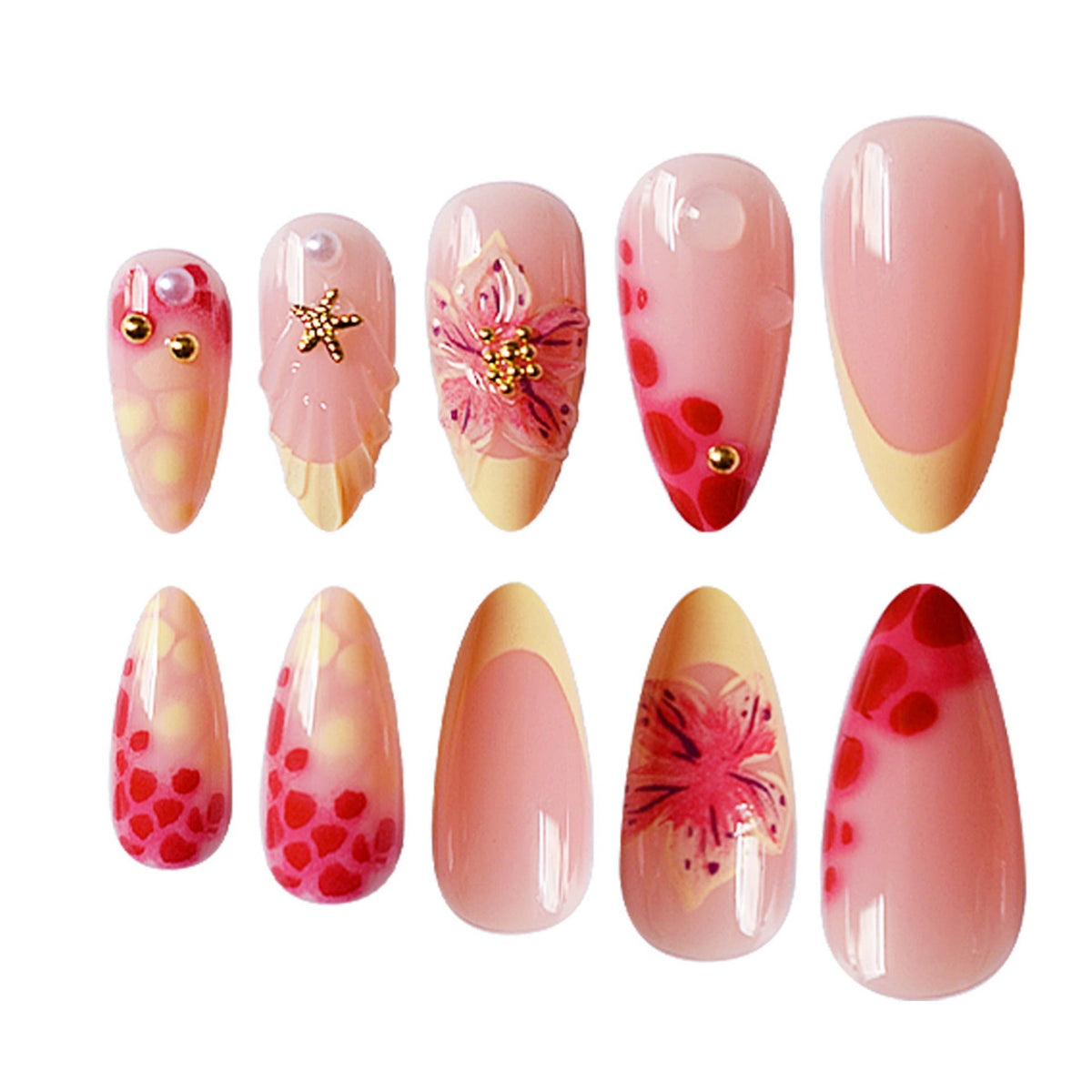 Siopsrl | Artistic Floral Nail Art Extensions Siopsrl Siopsrl | 7879Siopsrl | 3534