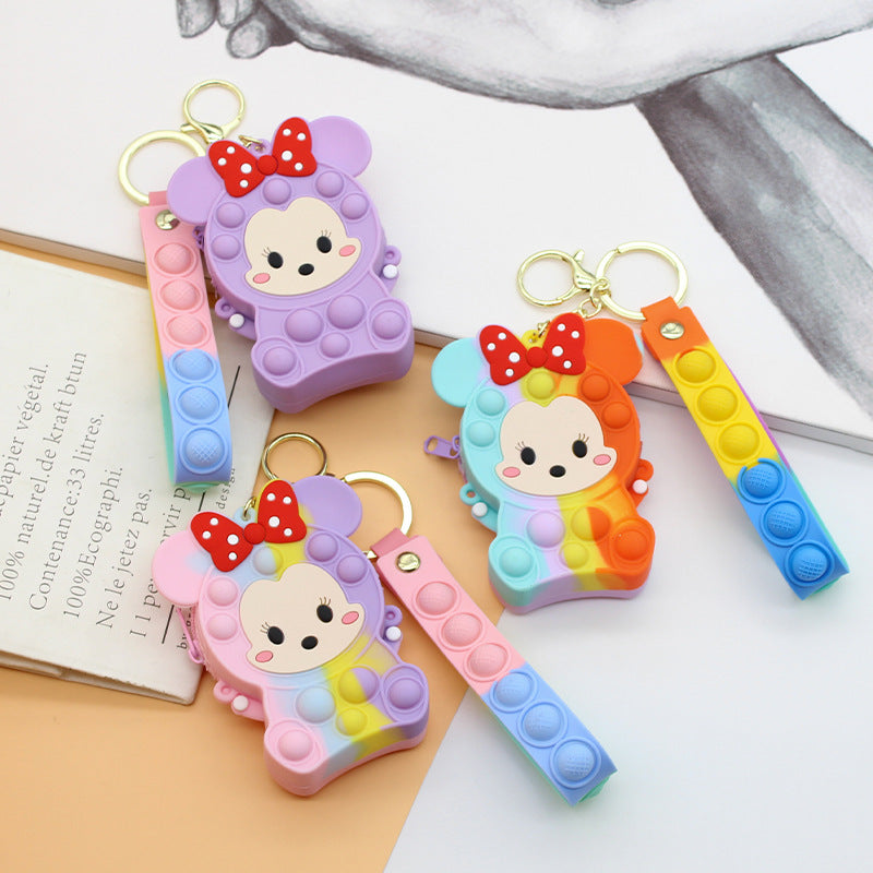 Siopsrl | Women's Keychain with Pop It Design Siopsrl