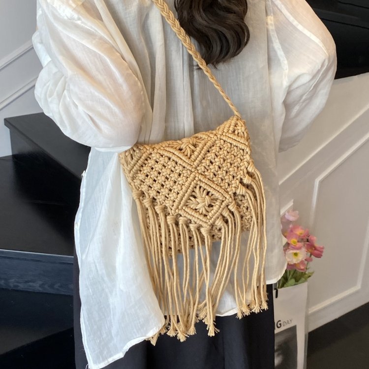 Siopsrl | Hand-knotted Macrame Shoulder Bag Siopsrl