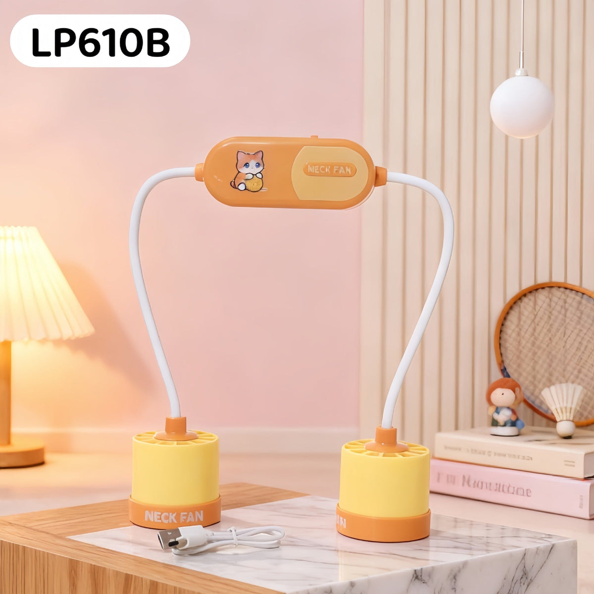 Siopsrl | Women Portable Neck Fan with Flexible Design and USB Connection Siopsrl