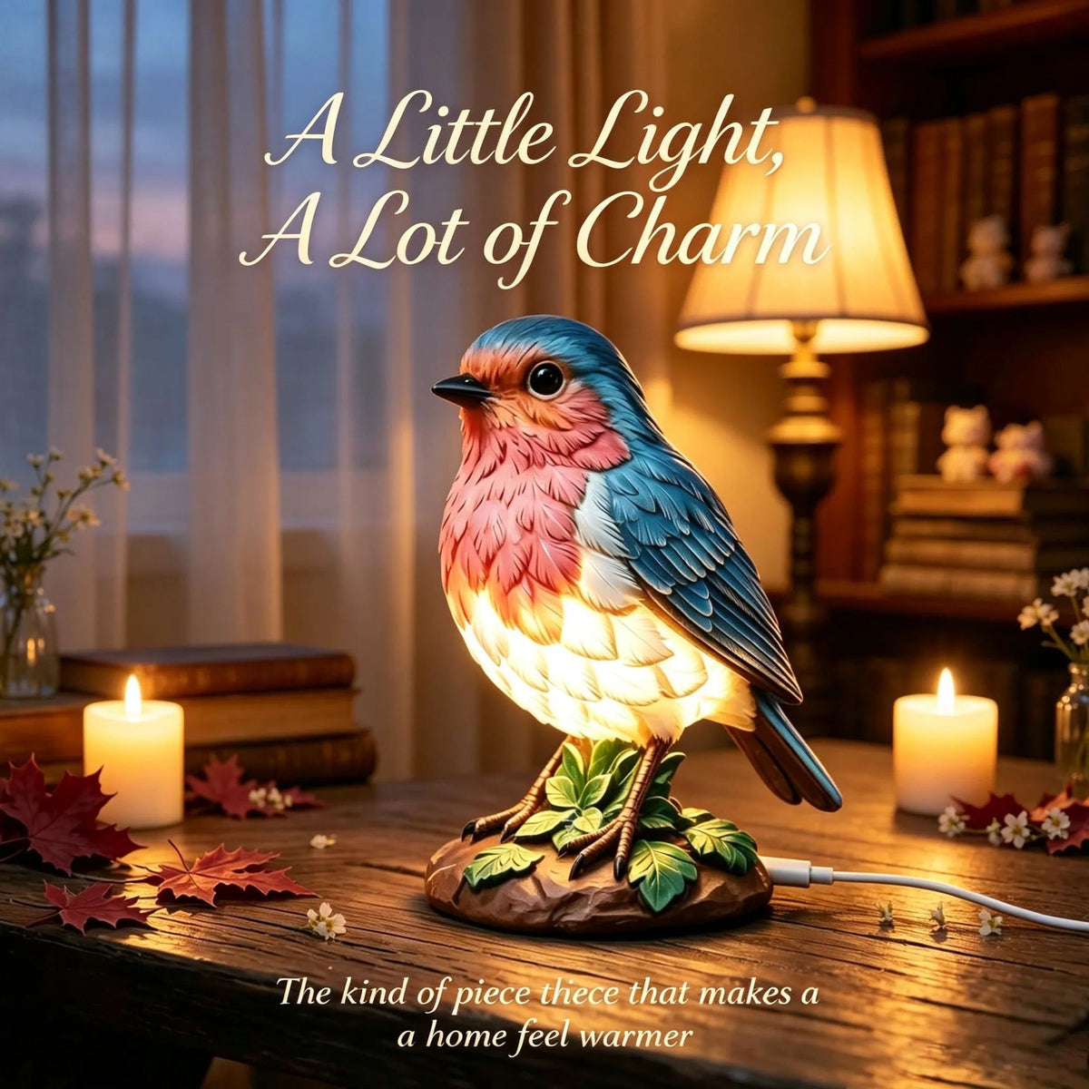 Siopsrl | Realistic bird table lamp accent nightlight Siopsrl