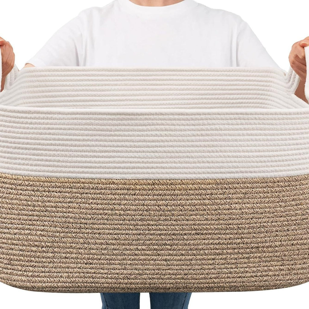 Women Versatile Storage Basket with Sturdy Handles Siopsrl