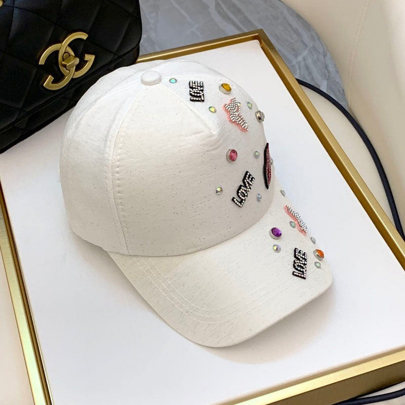 Siopsrl | Women's Embellished Graphic Baseball Cap Siopsrl
